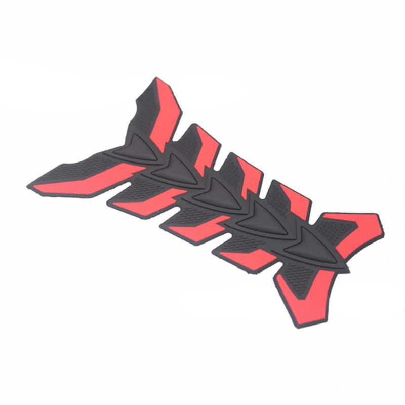 POTAN Motocykel Tank Protector Cover Pad 3D Fishbone Gumové obtisky těla