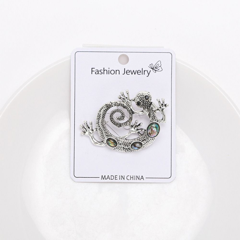 Modische Strass-Insekten Brosche Handgefertigte Broschen Nette Gecko Broschen Damen Accessoires