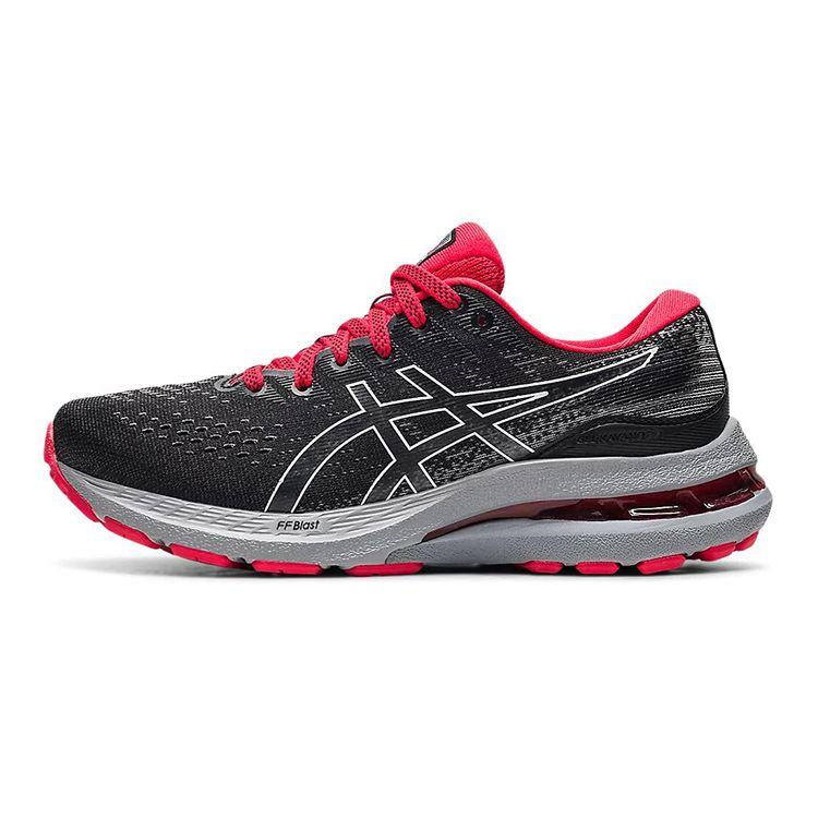 Asics Gel Kayano 28 GS Black Electric Red Kids Sneakers White 1014A210-002