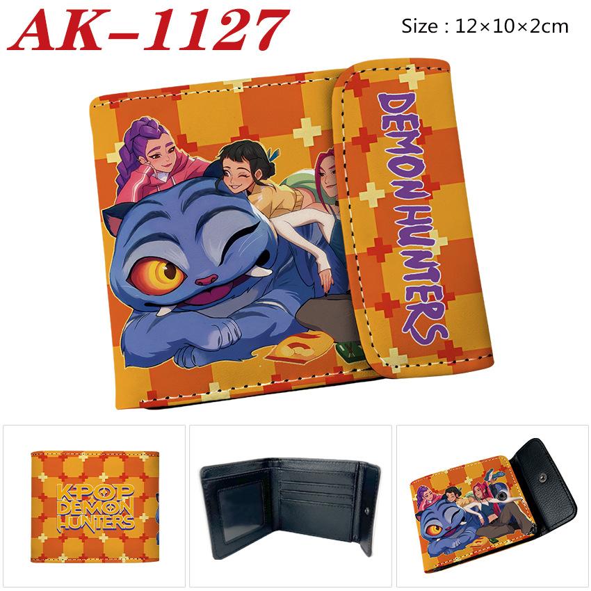 Anime Cartoon Rumi Zoey Demon Hunters PU Leather Wallet Card Bag Birthday Gift