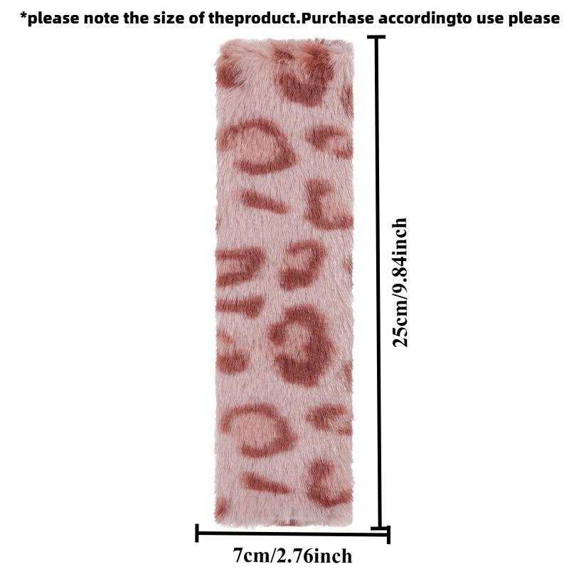 Car Seat Belt Shoulder Cover Anti-Strangle Car Seat Belt Protective Cover Cute Leopard Print Car Interior Supplies