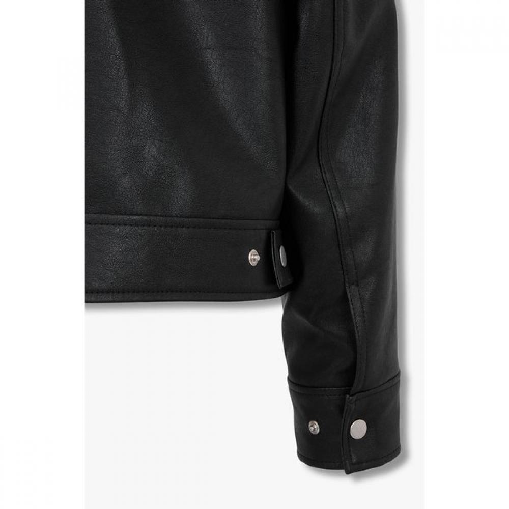 STUDIO TOMBOY Men Synthetic Leather Zip Up Jumper 91m6361831