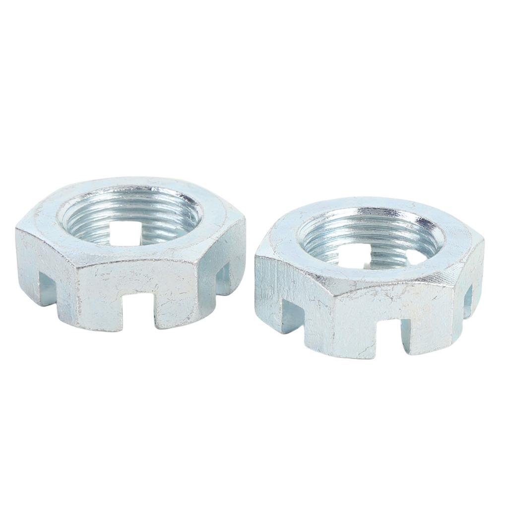 2 Sets Trailer Nut Kit with 1in Shaft Spindle Nuts 1in Washer 2.2in Cotter Pins Galvanized for 1in Shaft Spindle