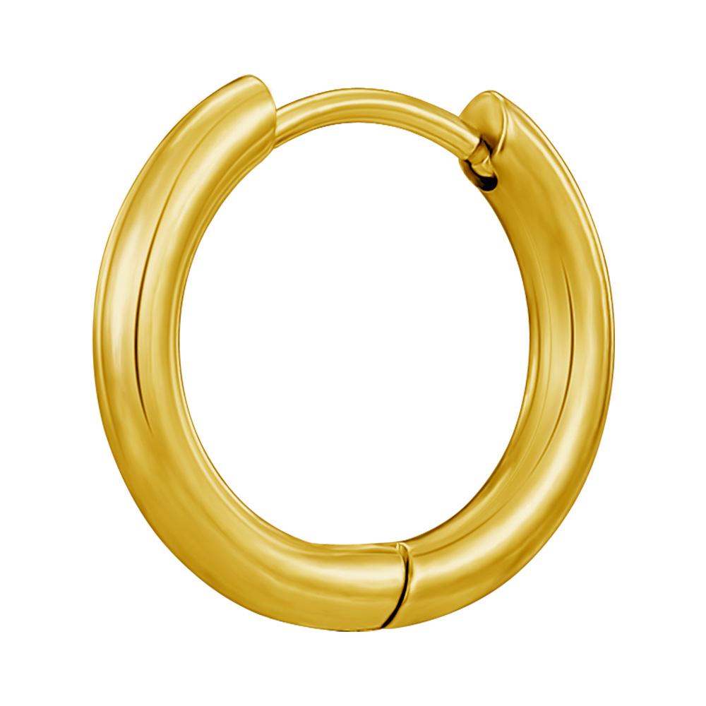 Trendy Stainless Steel Earrings: Simple Ear Studs & Hoops with a High-End Feel