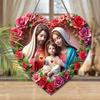 Holy night Nativity scene pendant, decoration of home walls or doors, 2d flat wooden, Christmas decoration, gifts for friends and family