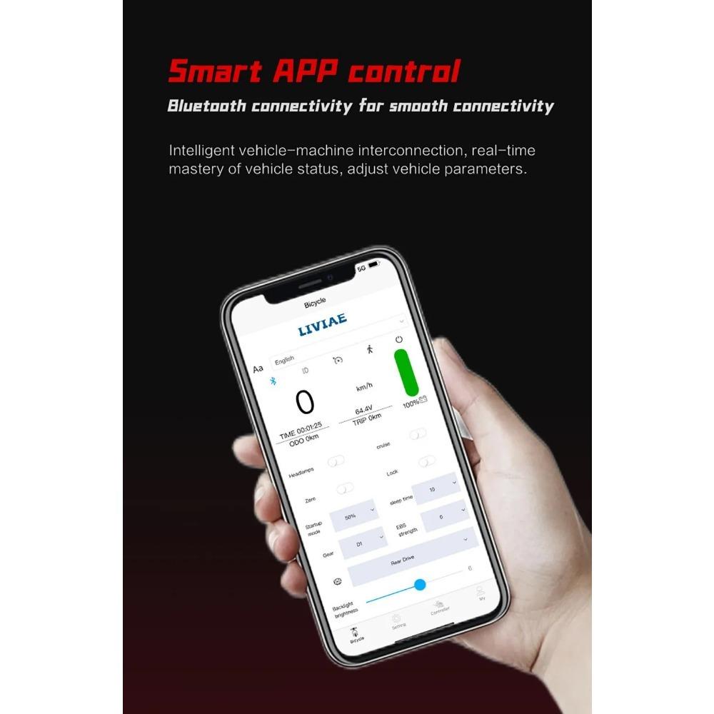 BOYUEDA S5 E-Scooter 6000W Motor 60V38AH Battery Bluetooth APP connection Electric Scooter Smart NFC Function 11" Off-Road Tire