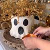 Ghost Bucket Halloween Decoration Large Capacity Indoor Outdoor Ghost Planter Vase Decor with Cute Design Candy Bucket
