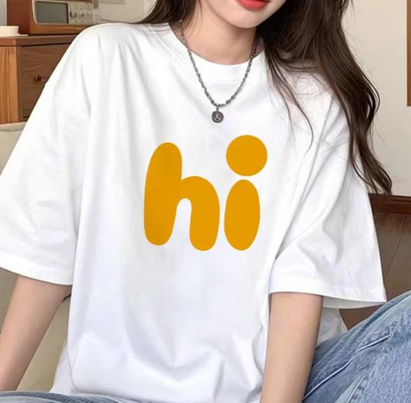 2026 New Unisexs Cute Hi Leisure Printed Summer Top  Trendy  Casual  Sleeve Tshirt  Unisex Clothing