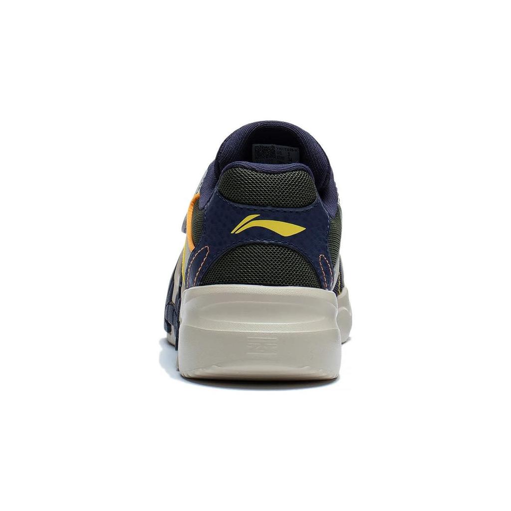 Li Ning Kids LN 90 Comfortable Non-Slip Wear-Resistant Sports Casual Shoes Kids Shoes Gray Green YKCT026-7