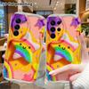 Phone Case: 2D Flat, Suitable for Samsung Galaxy A34 A35 M05 M06 S20 S22 S21 FE Plus 5G, Rainbow Glitter Stars, Perfect Christmas and Halloween Holida