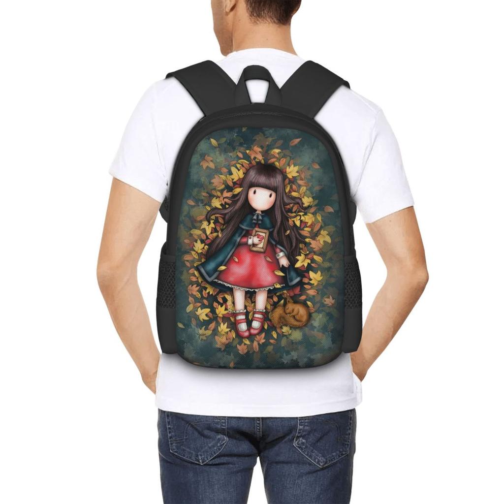 Santoro Gorjuss Student Backpack School Bag Hiking Travel Daypack for Boys Girls Fashion Bookbag Shoulder Bags