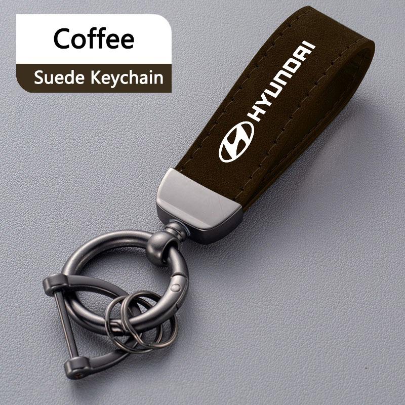Mode mocka bilmärke nyckelring nyckelring nyckelring hänge för Hyundai i30 tucson accent hyundai i20 ix35 Interiörtillbehör