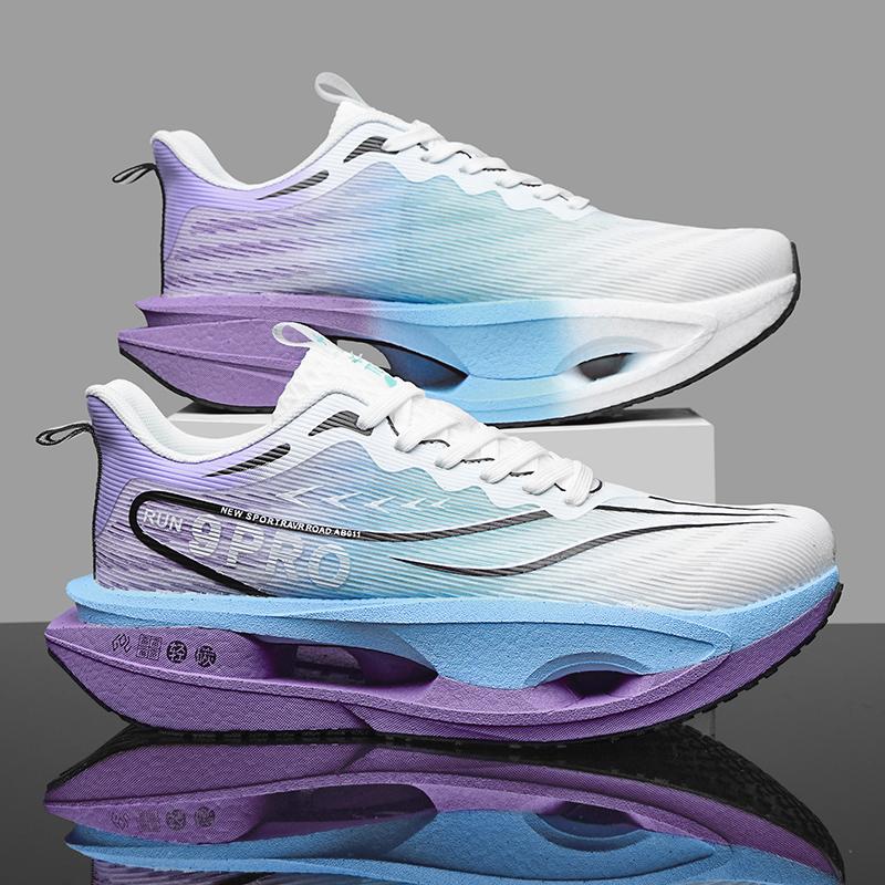 

Мужские кроссовки 9PRO Карбоновая подошва Скелет Амортизация Марафонские беговые кроссовки Для улицы Фитнес-тренировки Спорт Теннисные кроссовки Женские 44 фиолетовый
