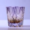 320 ml Handcrafted Black Whiskey Glass Tumbler Edo Kiriko Cut Ambition Design Barware for Gift