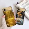 Paysages magnifiques Pour iPhone 17 Pro Max 16 17 Pro 15 Pro 14 13 Plus 12 Mini 11 Pro Max XR 16E 17 Air Coque de téléphone en verre doré