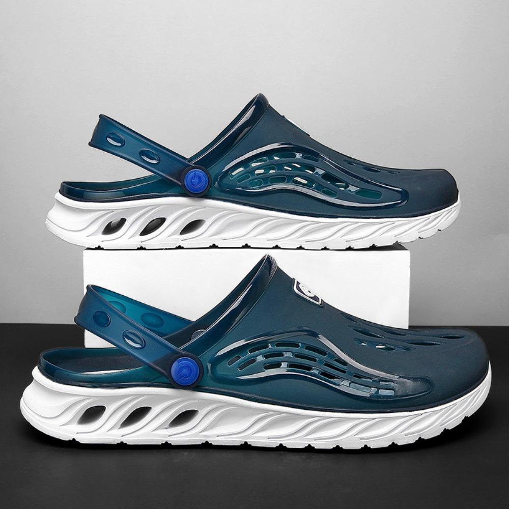 Men Summer Sandals Breathable Slip On Outdoor Sports Driving Shoes Anti Slip Beach Footwear