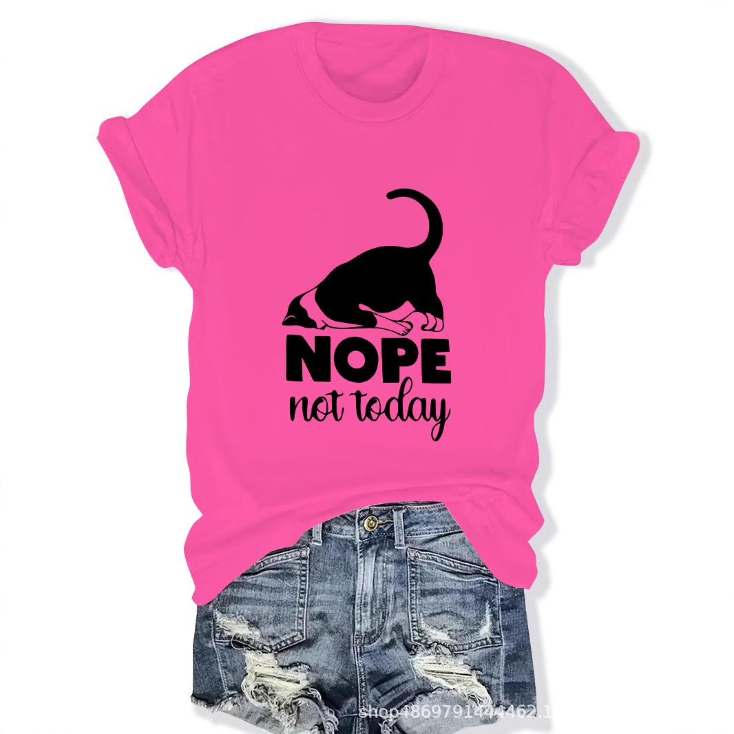 

Women s Fashion Round Neck T-Shirt for Cross-Border Trade Medium рожевий червоний колір