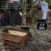 ZUKK Firewood Camping Gear Genuine Leather and Extra Thick 50L Paraffin Log Firewood Stand Brown x Dark Bag, Bag, Canvas, Capacity, Heavy-Duty Finish,
