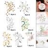 Ear Cuff Cartilage Earring Designed with Floral Green System Style Clip on Wrap for