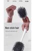 Wall-Mounted Soft Bristle Toilet Brush with Long Handle for Easy Bathroom Floor Cleaning