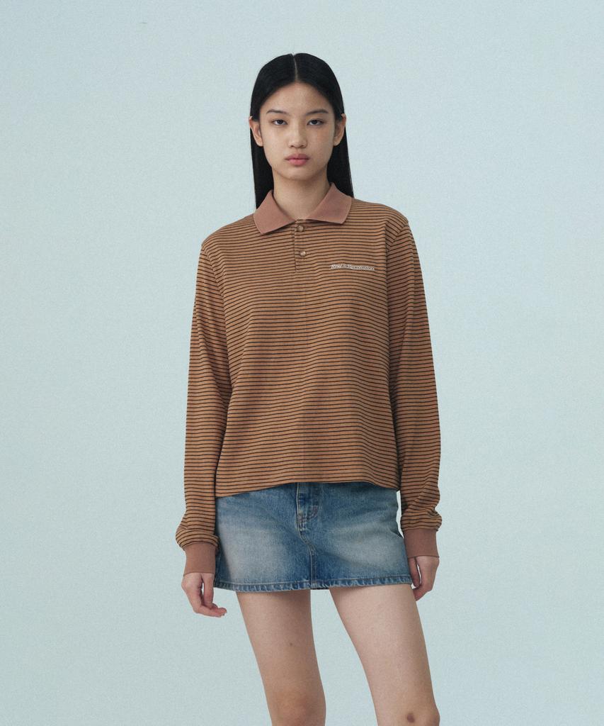 REST&RECREATION Stripe Pk T-Shirt - Beige