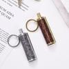 Outdoor Portable Lighter Bottle Keychain With Containing Cotton Core