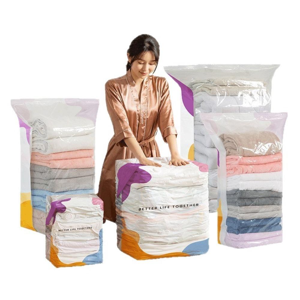 10-1pc Thick Large 3D Vacuum Storage Bags, Dust-Proof Compression Bags for Seasonal Quilts Coats Down Jackets