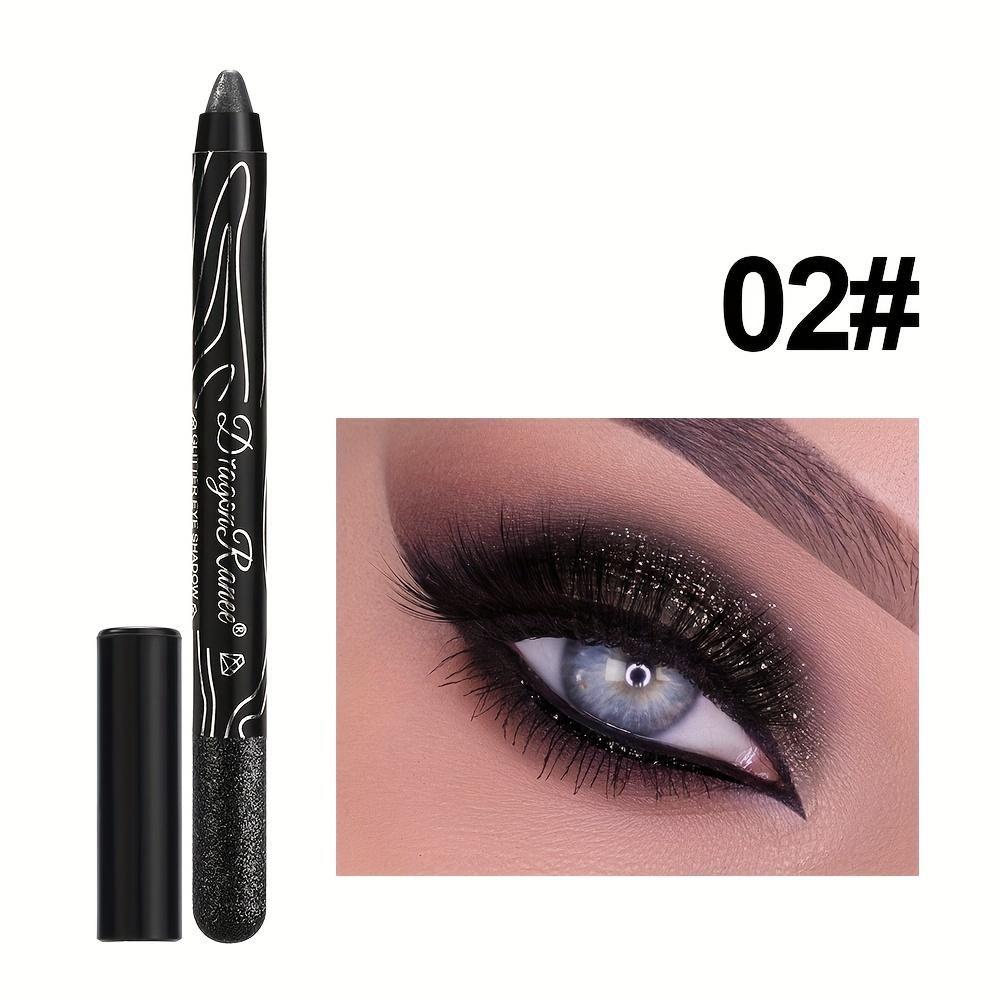12-Color Eyeshadow Pencil Vibrant Matte Metallic and Shimmery Effects Creamy Waterproof Formula Eyeshadow Stick Long-Lasting Smudge-Proof Makeup