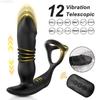 Masaj Prostata cu Impulsuri pentru Bărbați Aplicație Bluetooth Vibrator pentru Bărbați Gay Dop Anal Telescopic Vibrator Dop Anal Jucărie Sexuală pentru Cupluri