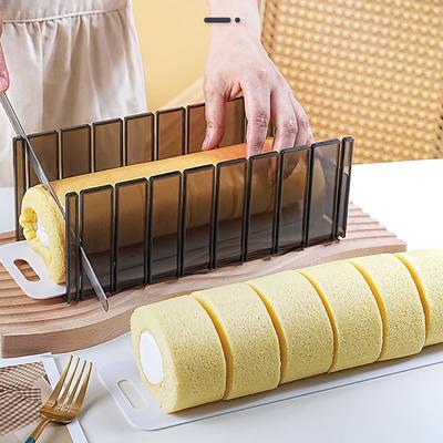 Κόφτης Ρολού Κέικ Κόφτης Ζαχαροπλαστικής Φόρμα Κοπής Ρολού Ελβετίας Φόρμα Διαίρεσης Ζύμης για Ψήσιμο με Πατίνι, Κλίμακα, Χάρακα, Κόφτη, Οδηγό Πάχους