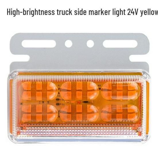 LED Truck Side Marker Lights: High Brightness Ground Light 12V/24V for Trailers with Turn Signal and Tire Side Illumination.