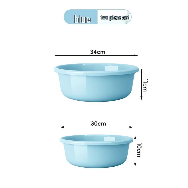 Large Durable Multi-Purpose Plastic Wash Basin for Dorms and Babies