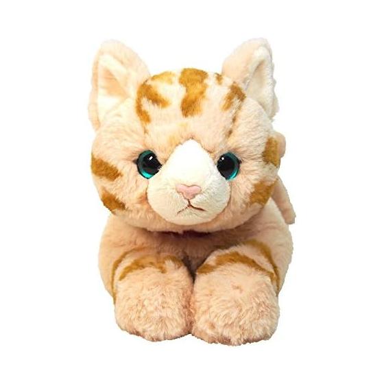 Knee cat stuffed toy brown M size P-1812