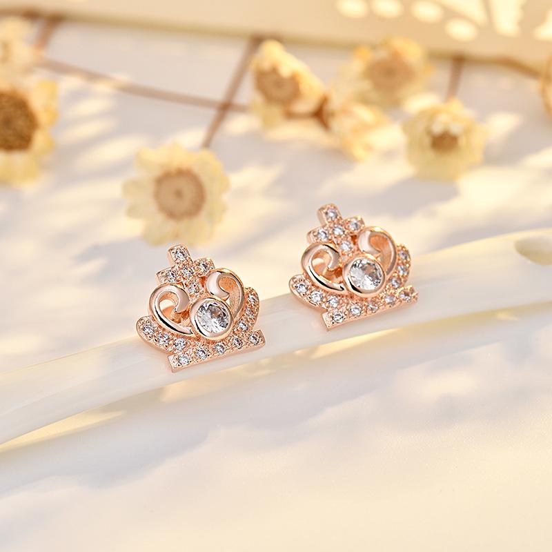 

Высококачественные серьги-кресты с цирконами, простые и универсальные серьги для темперамента