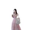 Pink Tassel Camisole Dress - Vacation Seaside Style
