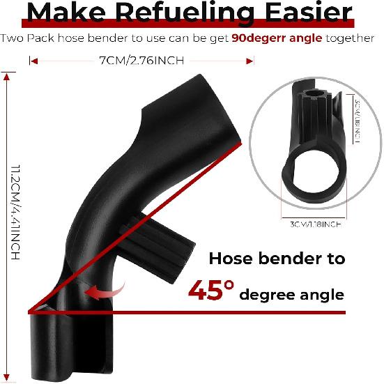 2025 Upgrade Hose Bender for Racing Fuel Jug Hose with Convenient X-shaped jug opener/closer attachment, Fuel tanks, Gas Cans, Compatible with VP,