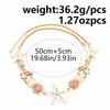 New seaside vacation style starfish shell necklace for women niche exquisite light luxury high beauty versatile collarbone chain