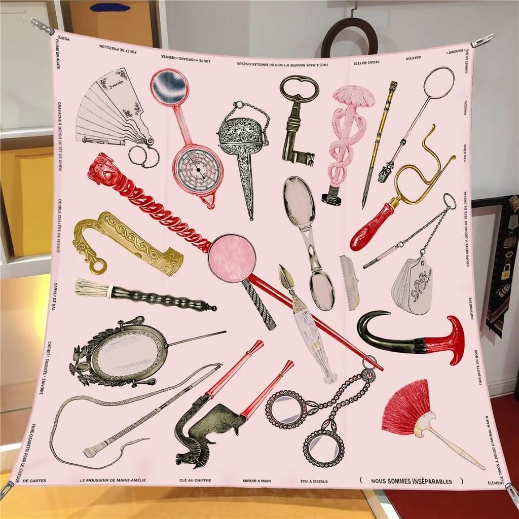 New The horse Shawl Square Scarf For Women Twill Print Headband Foulard Hijab Beach Stoles Neckerchief Female Head Wraps Bandana