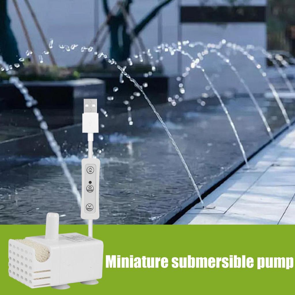 Cat Fountain Pump Submersible Pump Circulation System Silent For Fish Tank Hydroponics Pet Drinking Fountain