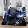 HD Robot GUNDAM Cartoon Soft Flannel Blanket for Bed Bedroom Sofa Picnic,Throw Blanket for Cover Office Christmas Gift Kids