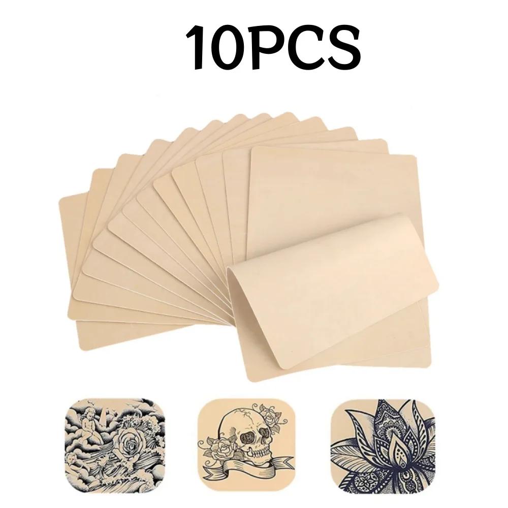 1-100PCS Tattoo Blank Practice Skin Eyebrow Paint Double Side Synthetic Leather Pink Tattoo Beginner Fake Skin Exercise Tool