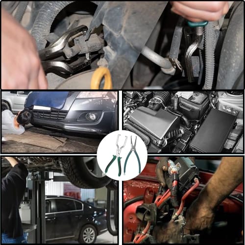 Set of 2 Coupler Pliers, Coupling Tool, Coupler Removal Tool for Cars, Motorcycles, Engines, Fuel Hose Pliers, PC Fuel Pipe Quick Release, Wiring Repl