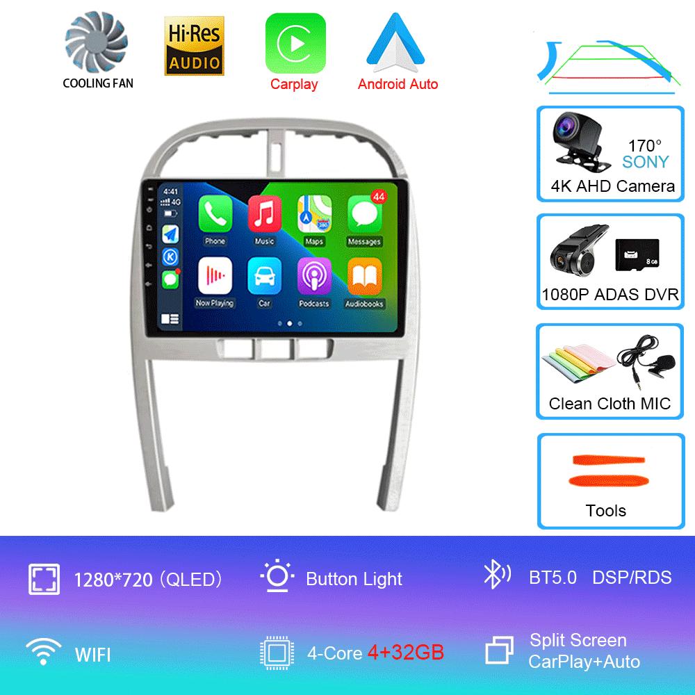 For Chery Tiggo 3 T11 FL 2009-2013 Car Radio GPS Navigation No DVD Player Android 14 4G WIFI BT Carplay AutoRadio DSP
