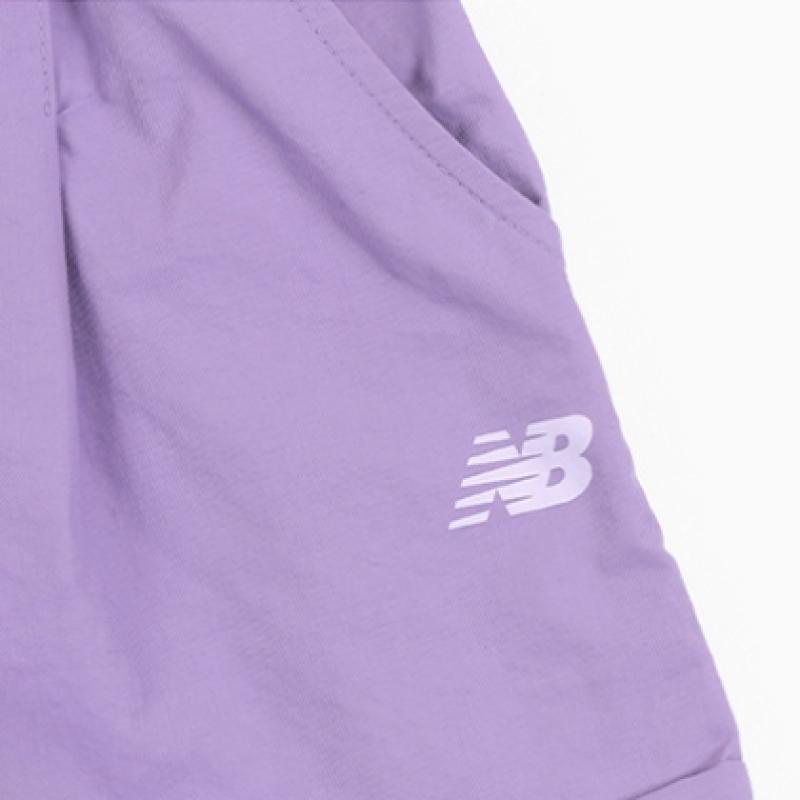 New Balance Kids Girls Waist Point Shorts Purple
