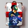 England Football Player Metal Poster Customized Wall Art Retro Vintage Tinplate Signs for Man Cave Decoration Aesthetic House