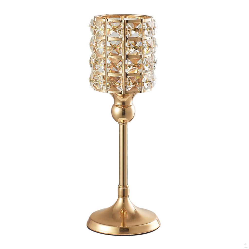 1PC Crystal Candle Holder Stand Decoration Candlestick Christmas Gift