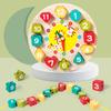 Digital Bead Clock Toy: Educational Shape Recognition and Stringing Set for Kids