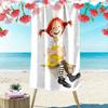 Pippi Adventure Print Beach Towel Large Soft Quick Dry Towel For Beach Camping Swimming