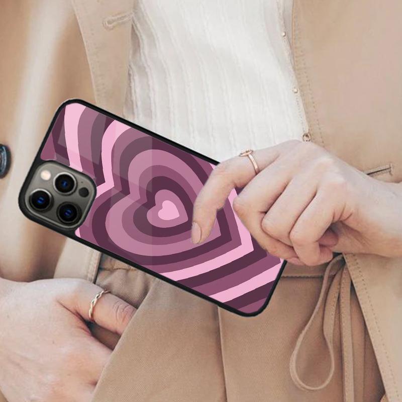 

Latte Love Groovy Coffee Heart Pink Magnetic Phone Case For APPLE iPhone 17 Air 16 14 13 12 Pro Max 15 Plus Wireless MagSafe iPhone 14
