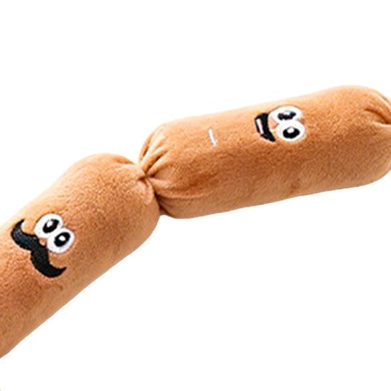 Tear-resistant Sausage-shaped Pet Accessory Plush 53 Cm 1 Pc